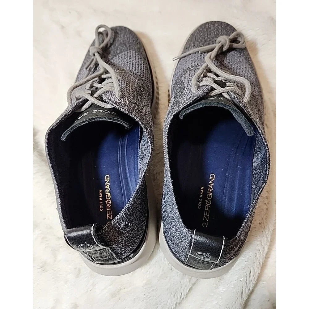Cole Haan 2.ZEROGRAND Laser Wingtip Oxford Mens 7.5 Grey Stitchlite C27565‎